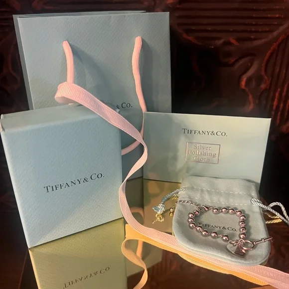 Tiffany & Co. Hardware Ball Bead Bracelet Full Inclusion - Picture 1 of 12